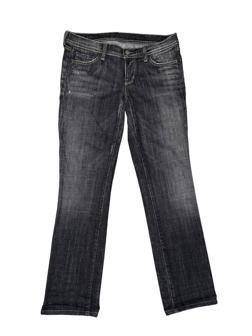 Citizens Of Humanity Ava #142 Women’s Straight Leg Jeans, low rise,Charcoal Wash